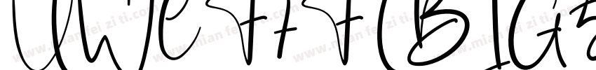 UWCF7F (BIG5) Regular字体转换